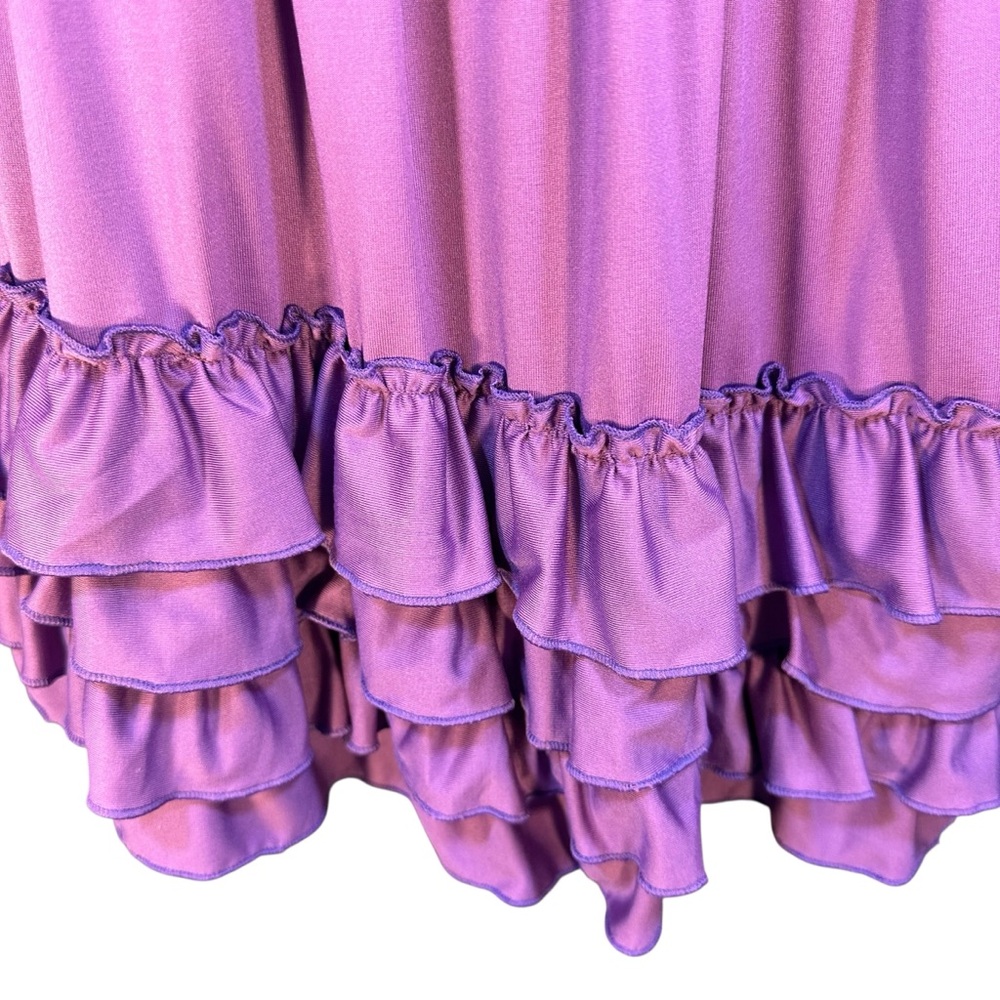 Charlie’s Project Purple Ruffled Twirl Dress Pantaloons Size 5/6 Sunday New - Picture 3 of 6